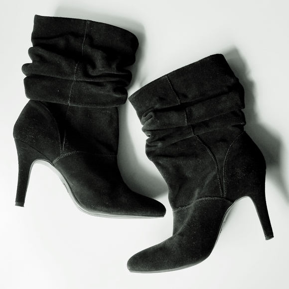 Kelly & Katie Shoes - Kelly & Katie Alesa-KK ancle booties,blac suede